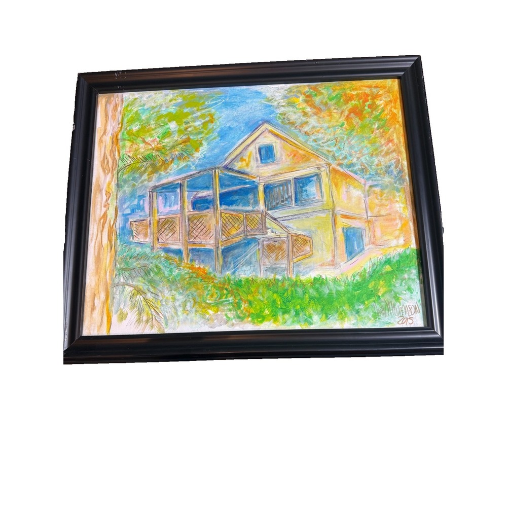 Original David Thomason 2015 Painting House Landscape Colorado Manitou Springs F